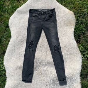AEO ripped jeans - black